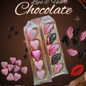 heart and lips chocolate