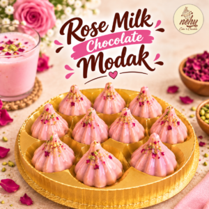Rose Milk chocolate Modak